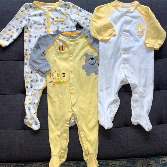 BabiesRUs Other - 9 months boy yellow footie pjs bundle